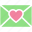 envelope, heart, invitation, invite, letter, message, wedding 