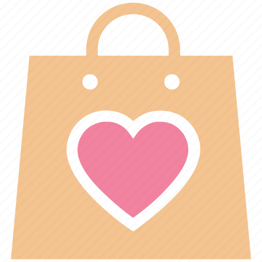 Hand bag, heart, love, shopper bag, shopping bag, valentine gift, valentine shopping icon - Download on Iconfinder
