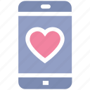 heart, love, love sign, mobile, mobile screen, phone, smartphone