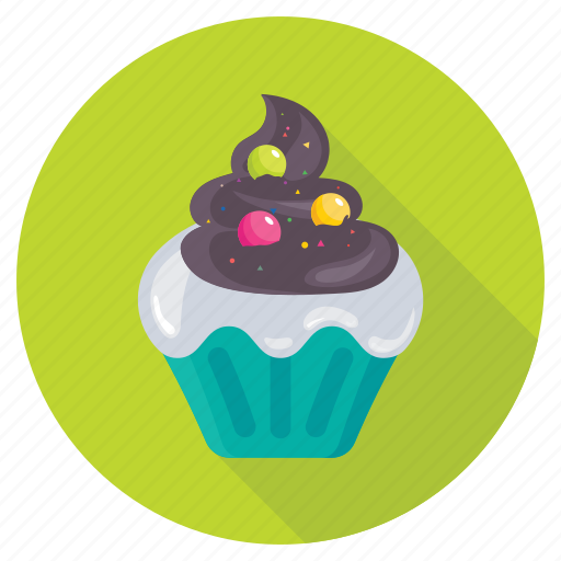Cherry cupcake, cupcake, dessert, fairy cake, muffin icon - Download on Iconfinder
