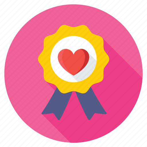 Heart badge, heart emblem, insignia, love badge, valentine icon - Download on Iconfinder