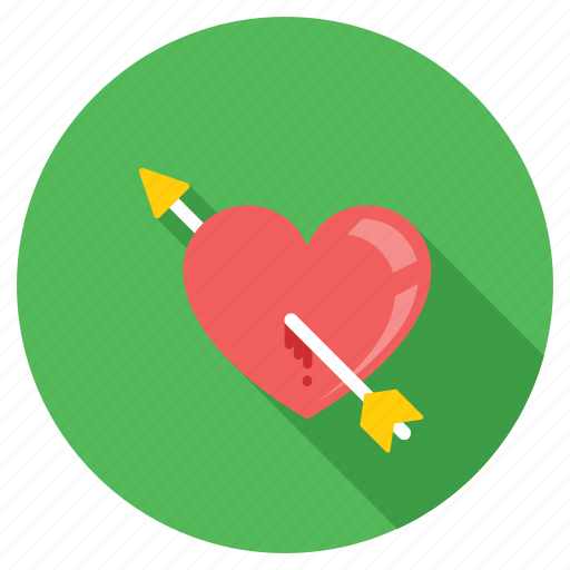 Arrow on heart, breakup, broken heart, feeling hurt, heartbreak icon - Download on Iconfinder