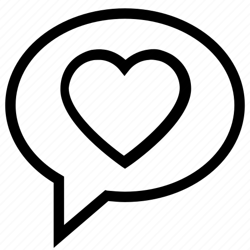 Chat, communication, conversation, heart, love, message, valentine icon - Download on Iconfinder