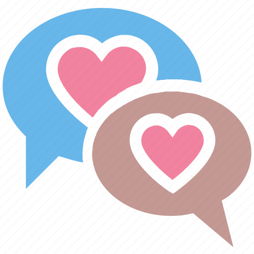Chatting, communication, conversation, heart, love, message, valentine icon - Download on Iconfinder
