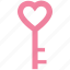 heart, heart key, key, key to heart, lock, love key, security 