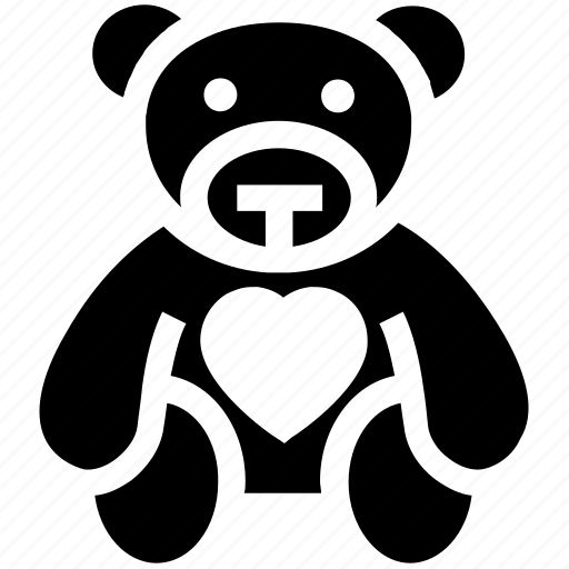 Bear, heart, love teddy, soft toy, teddy, teddy bear, teddy with heart icon - Download on Iconfinder
