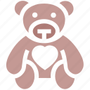 bear, heart, love teddy, soft toy, teddy, teddy bear, teddy with heart