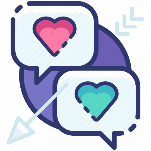 Chat, date, dating, heart, love, romantic, valentine icon - Download on Iconfinder