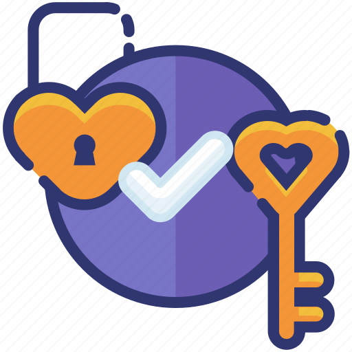 Heart, key, lock, love, romantic, valentine icon - Download on Iconfinder