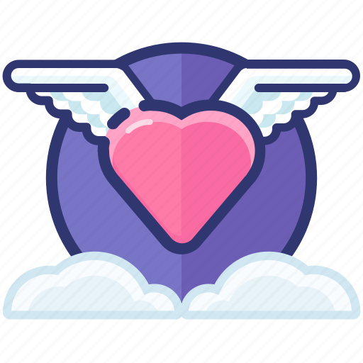 Air, fly, heart, love, romantic, valentine, wings icon - Download on Iconfinder