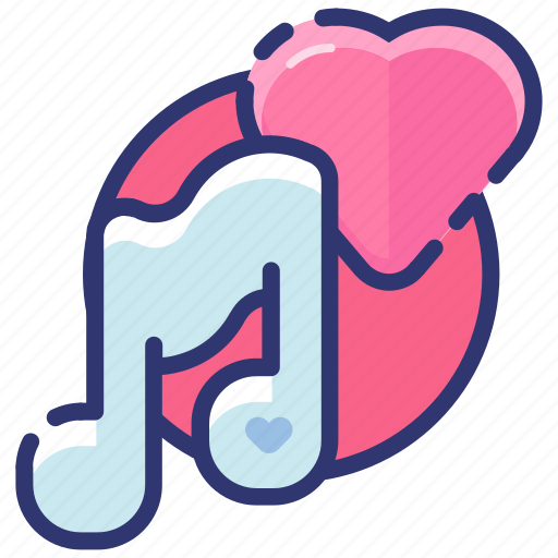 Audio, heart, love, music, playlist, romantic, valentine icon - Download on Iconfinder