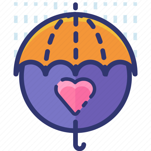 Heart, love, protect, romantic, umbrella, valentine icon - Download on Iconfinder