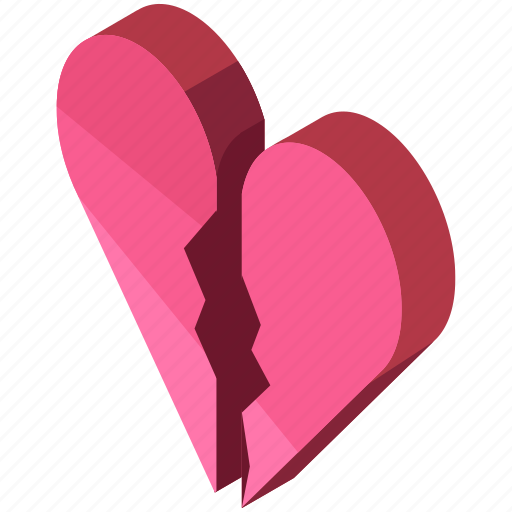 Break up, broken, divorce, heart, love, valentine icon - Download on Iconfinder