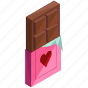 bar, candy, chocolate, love, sweet, valentine