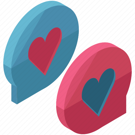 Chat, conversation, heart, love, message, text, valentine icon - Download on Iconfinder