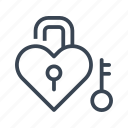 heart, key, lock, love, padlock, valentine's day