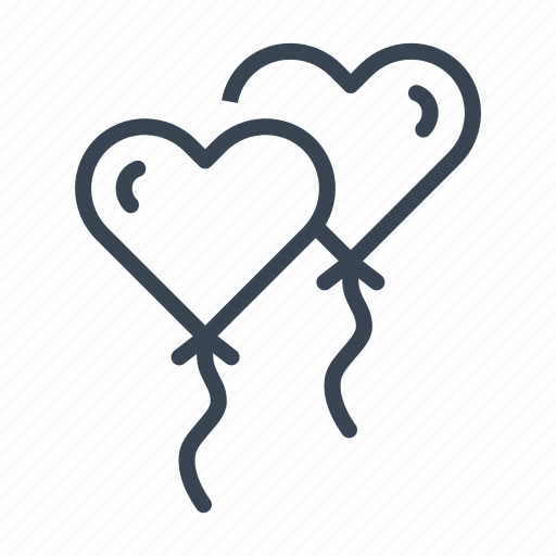 Balloon, balloons, heart, love, valentine, wedding icon - Download on Iconfinder
