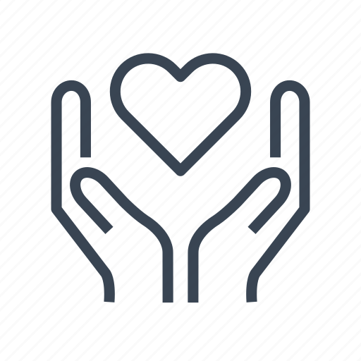 Give, hands, heart, love, share icon - Download on Iconfinder