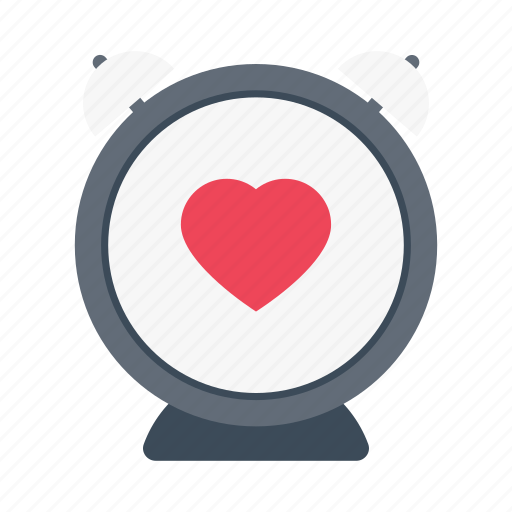 Morning, love, heart, wedding, alarm icon - Download on Iconfinder
