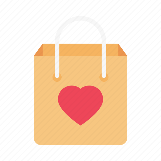 Bag, gift, wedding, love, heart icon - Download on Iconfinder