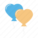 wedding, decoration, heart, love, balloon
