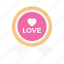 badge, love, valentine, heart, wedding 