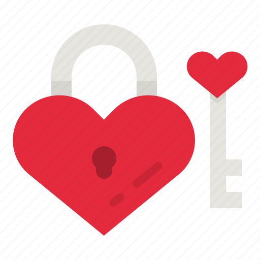 Padlock, heart, love, key, locked icon - Download on Iconfinder