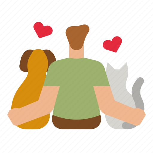 Pet, love, dog, cat, hug icon - Download on Iconfinder