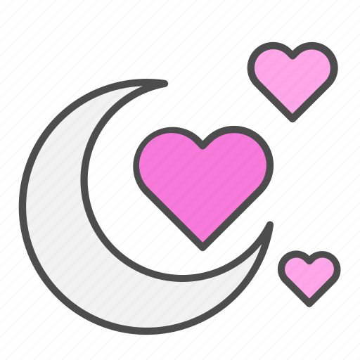 Heart, honey, love, moon, valentines day icon - Download on Iconfinder