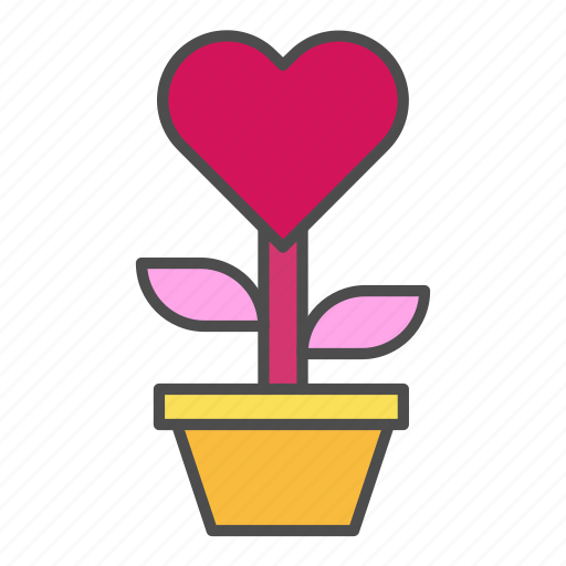 Heart, love, plant, valentine, valentines day icon - Download on Iconfinder