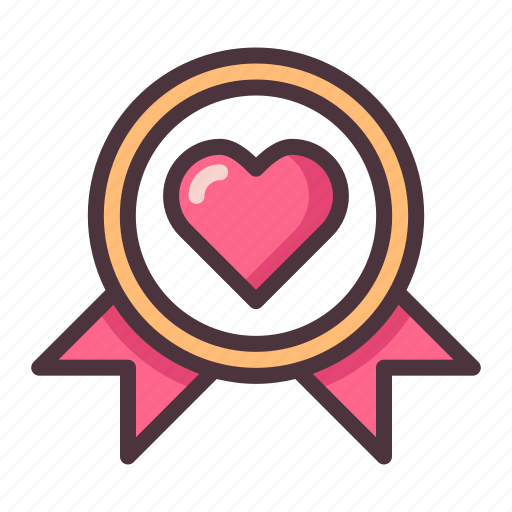 Love, heart, romantic, wedding, valentine, medal, award icon - Download on Iconfinder