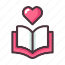 love, heart, romantic, wedding, valentine, book, story, study, knowledge