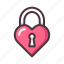 love, heart, romantic, wedding, valentine, padlock, lock, key, security 