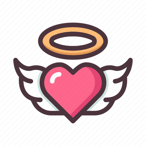 Love, heart, romantic, wedding, valentine, angel, wing icon - Download on Iconfinder