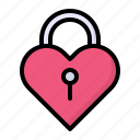 heart, key, lock, love, padlock