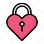 heart, key, lock, love, padlock 