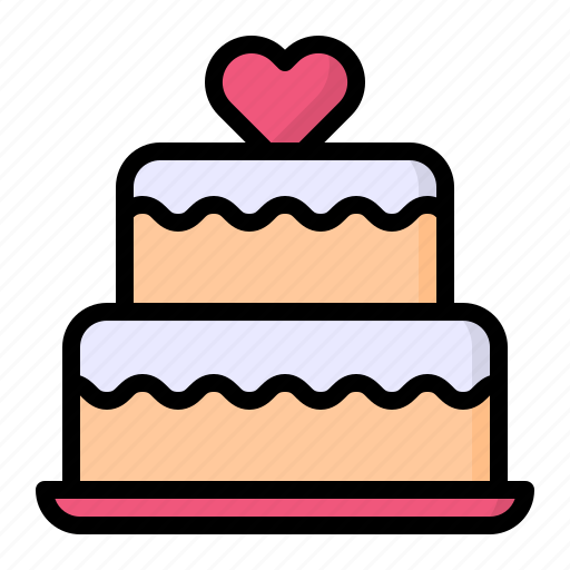 Cake, food, heart, love, wedding icon - Download on Iconfinder