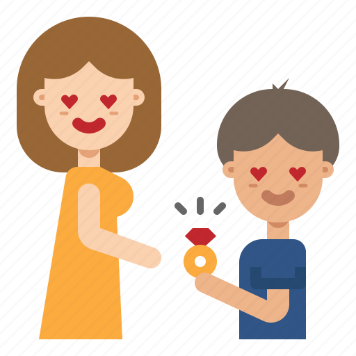 Love, valentine, heart, proposal, ring, wedding, engagement icon - Download on Iconfinder