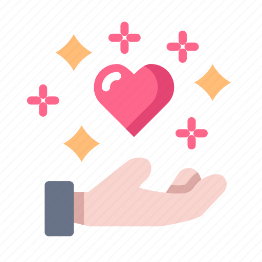 Love, heart, romantic, wedding, valentine, hand, care icon - Download on Iconfinder