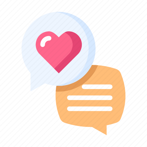 Love, heart, romantic, wedding, valentine, chat, message icon - Download on Iconfinder