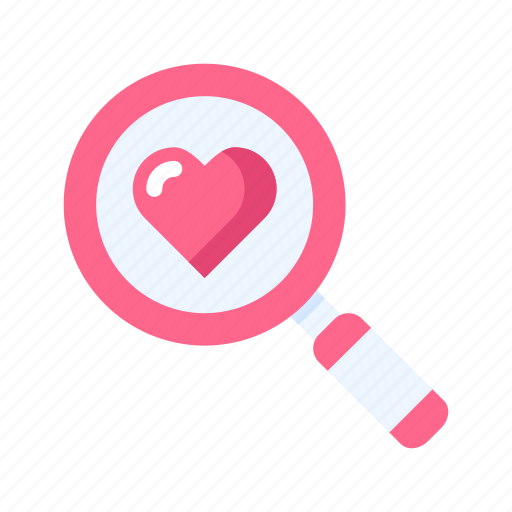 Love, heart, romantic, wedding, valentine, search, find icon - Download on Iconfinder