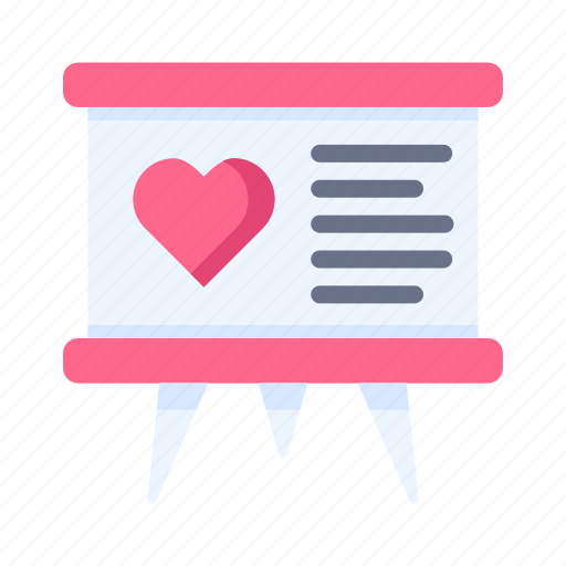 Love, heart, romantic, wedding, valentine, projector, presentation icon - Download on Iconfinder