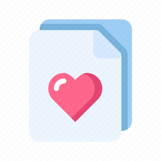 Love, heart, romantic, wedding, valentine, file, document icon - Download on Iconfinder