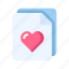 love, heart, romantic, wedding, valentine, file, document, paper 