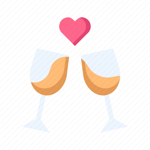 Love, heart, romantic, wedding, valentine, drink, paty icon - Download on Iconfinder