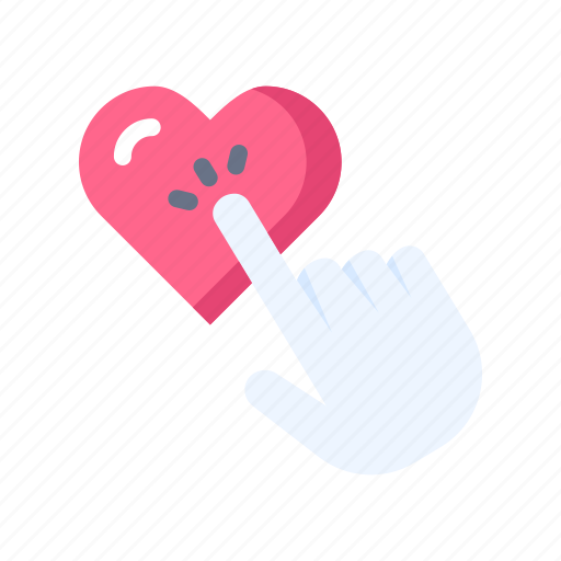 Love, heart, romantic, wedding, valentine, hand, tap icon - Download on Iconfinder