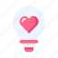 love, heart, romantic, wedding, valentine, idea, creative, bulb, lamp 