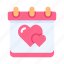 love, heart, romantic, wedding, valentine, date, calendar, schedule 