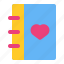 book, favorite, heart, love, phone, romance, valentine 