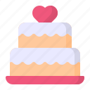 cake, food, heart, love, wedding